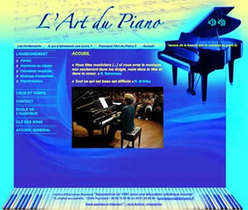 site Art du piano : exemple